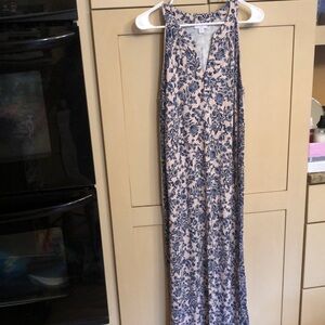 J. Jill Medium Petite maxi dress pink and blue